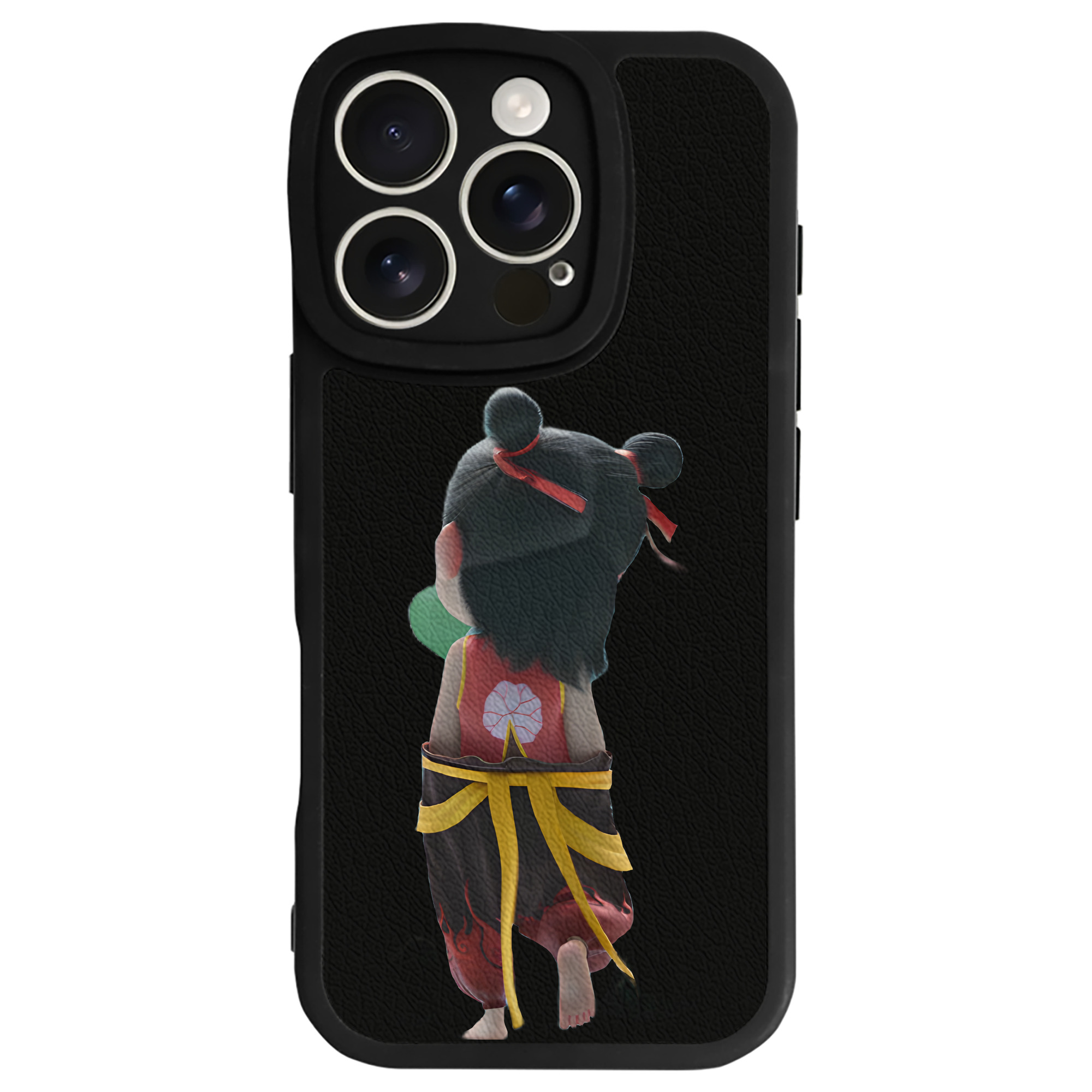 （画像用） Ne Zha 2 ナタ 魔童の大暴れ 【iPhone 16シリーズ対応】シリコンスマホケース（レザー調） 材質：シリコン